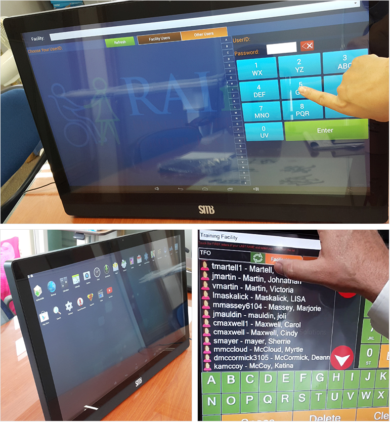 24” smart touch display